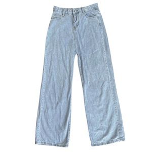 High Waist Wide Leg Light Jeans
